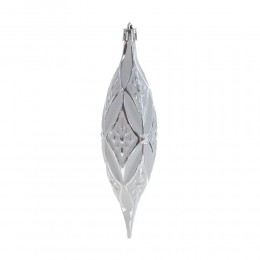 Набор елочных игрушек Капли 16 см 12 шт белый