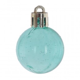 Набор елочных украшений 32 шт в домике голубой