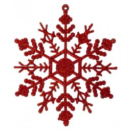 Набор елочных игрушек 56 шт красный