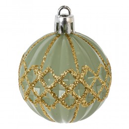 Набор елочных игрушек 56 шт светло-зеленый