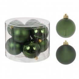 Набор шаров 10 см 8 шт зеленый