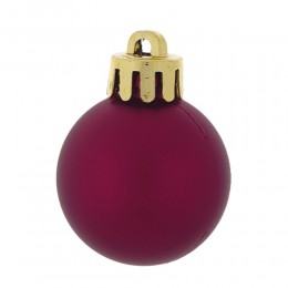 Набор шаров 3 см 25 шт бордовый