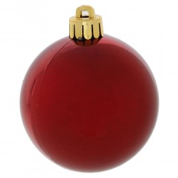 Набор шаров 6 см 24 шт белый и красный