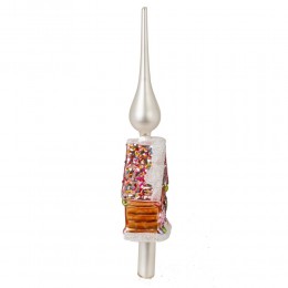 Верхушка на елку Домик 2 стекло 31 см