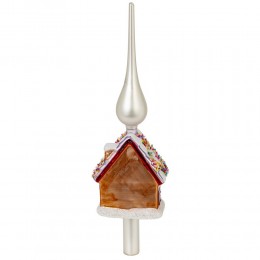 Верхушка на елку Домик 3 стекло 30 см