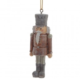 Игрушка елочная Щелкунчик пластик 10 см 2