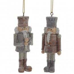 Игрушка елочная Щелкунчик пластик 10 см 2